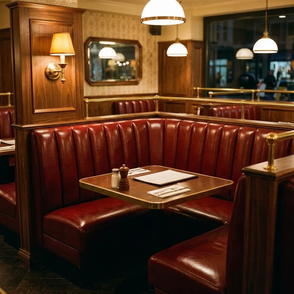 Illustrative commercial upholstery